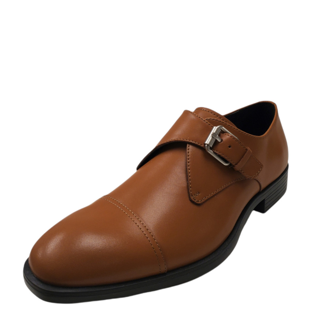 Calvin Klein Mens Channer Cap-toe Dress Oxfords Leather Vachetta Brown  …